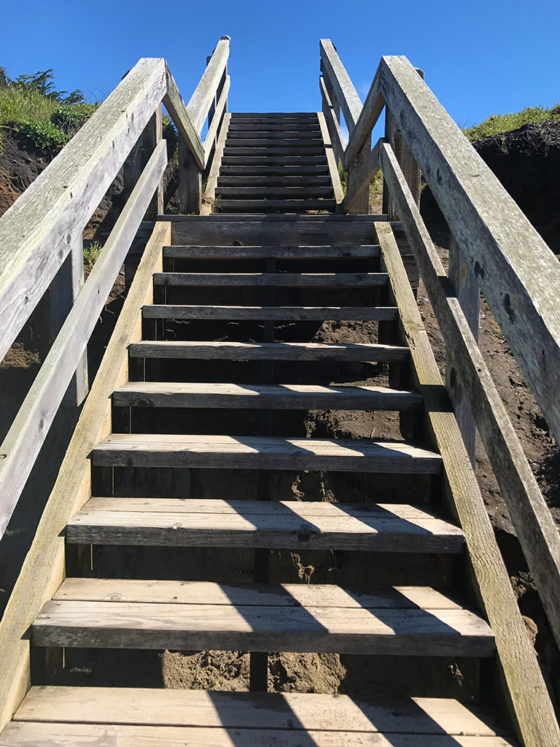 Staircase to the tidepools