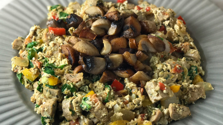 Whole30 Chicken Mushroom Breakfast Scramble Recipe