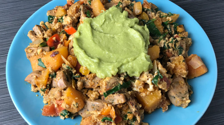 Whole30 Spinach And Butternut Squash Breakfast Scramble