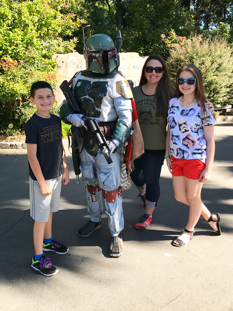 Boba Fett at Sacramento Zoo Star Wars Day