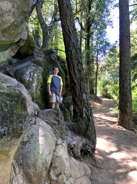Carter Bourn on the Hedge Creek Falls Trail