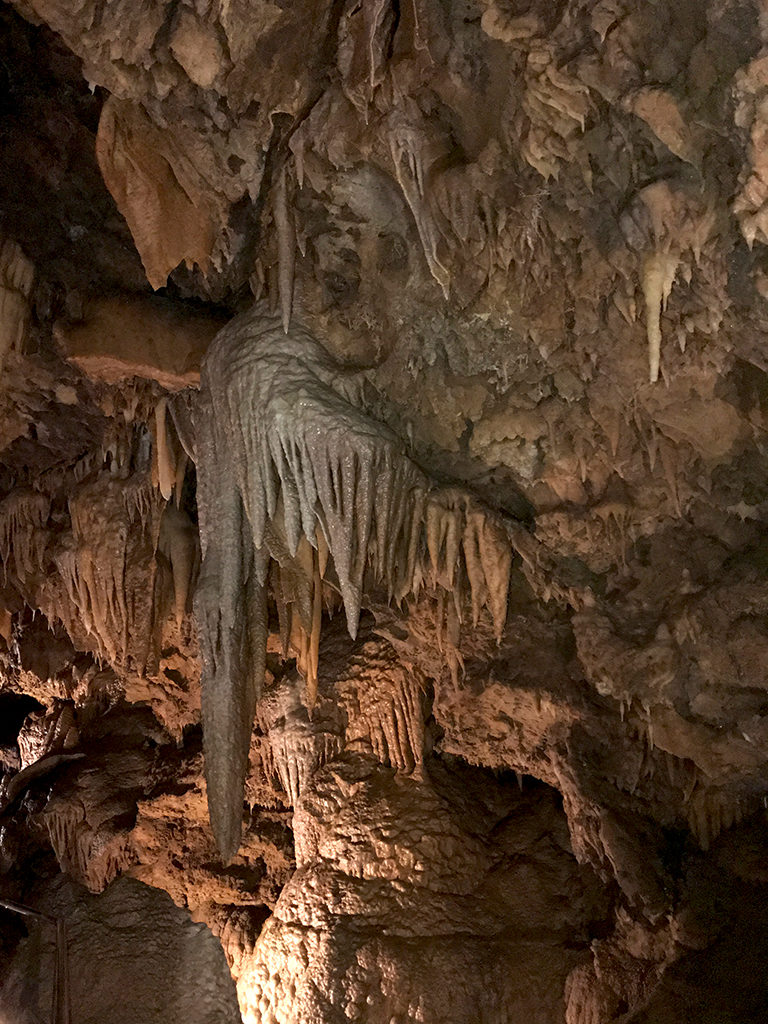 Cave Stactites, Soda Straws, and Draperies