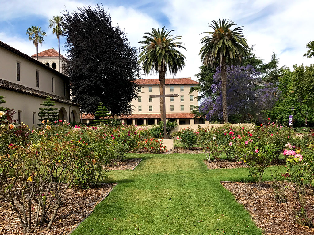 Cemetary Rose Garden at Mission Santa Clara