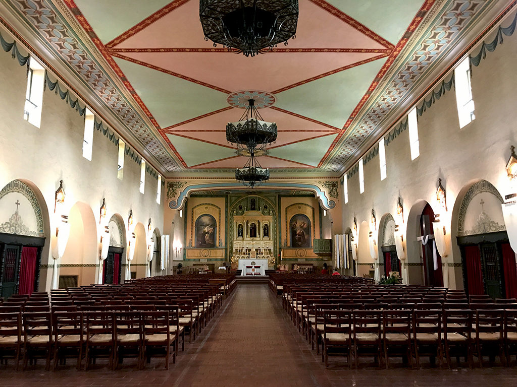 Church Interior at Mission Santa Clara