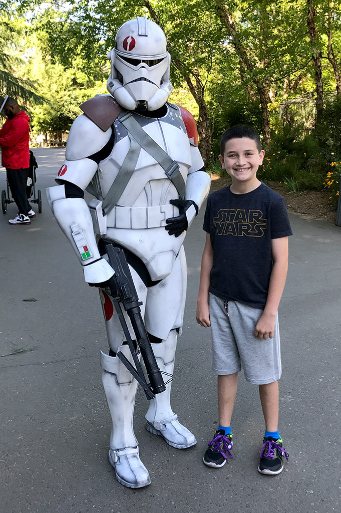 Clone Trooper at Sacramento Zoo Star Wars Day