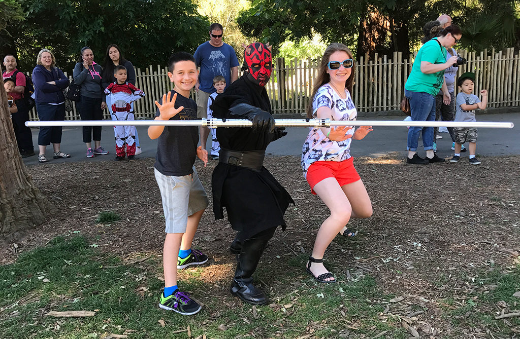 Darth Maul at Sacramento Zoo Star Wars Day