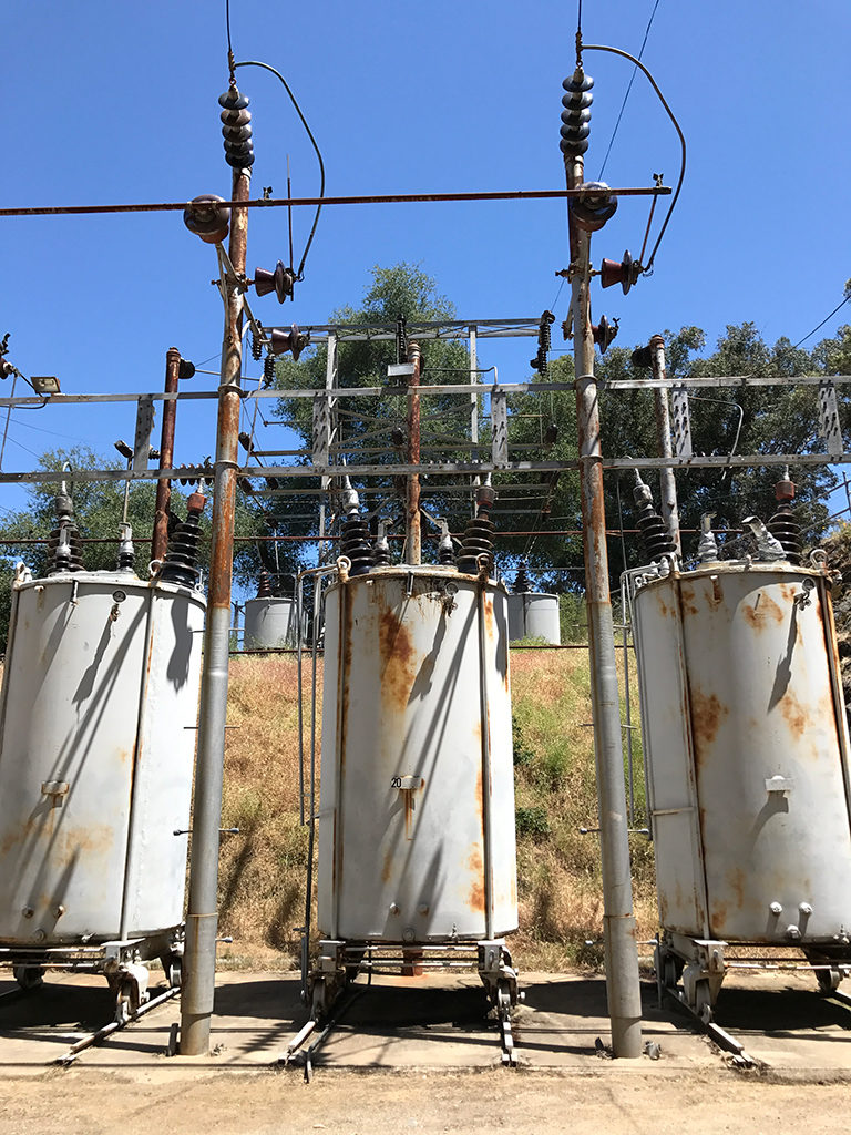 Electricity Transformers at the Folsom Powerhouse