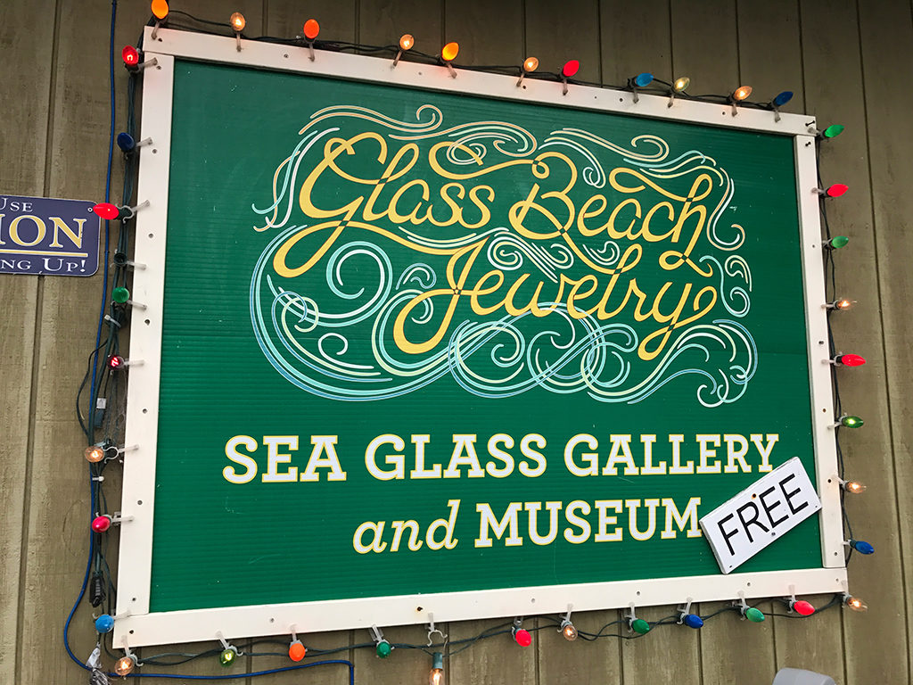 The International Sea Glass Museum In Fort Bragg California