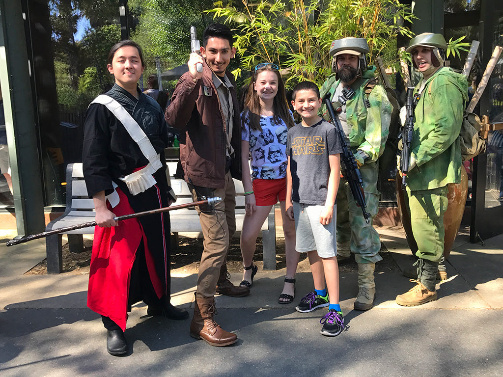 Rebellion Fighters at Sacramento Zoo Star Wars Day