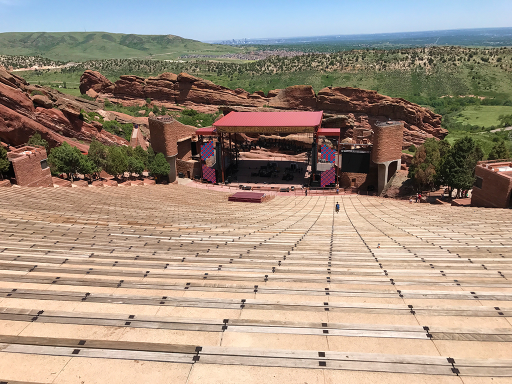 World-Famous Red Rocks Amphitheatre In Morrison, Colorado