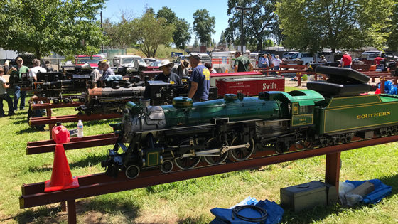Sacramento Valley Live Streamers Railroad Museum Train Meetup