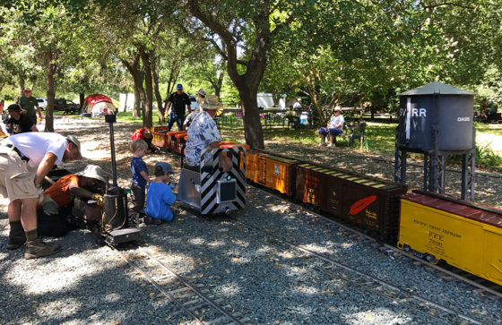 Steam Train Rides at Hagen Park in Rancho Cordova