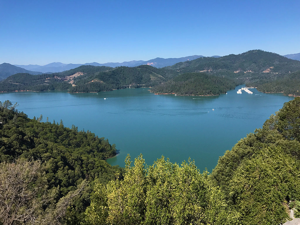 View of Lake Shasta from Cavern Entrance