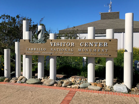 Visitor Center Sign at Cabrillo National Monument