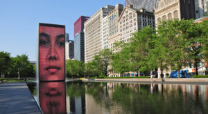 Visit The Crown Fountain Video Sculpture in Chiacgo's Millennium Park