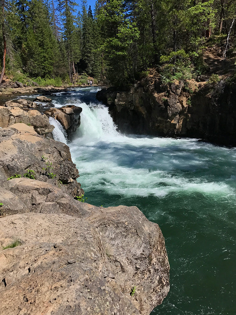 Lower McCloud Falls on the McCloud River in Shasta County, California