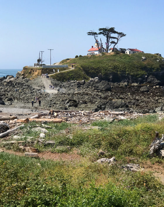 Battery Point Lighthouse During Low Tide