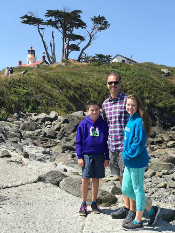 Bourn Family at Battery Point Lighthouse