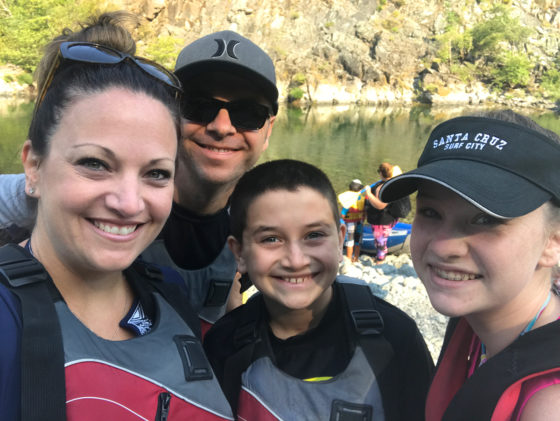 Bourn Family on a Smith River Kayaking Trip