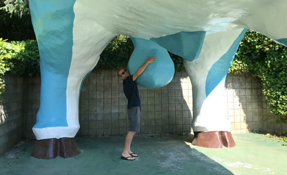 Brian Bourn and Babe The Blue Ox