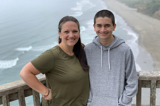 Jennifer and Carter Bourn at the Crescent Beach Overlook in 2020