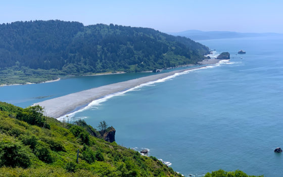 Overlook of the Klamath River Sand Spit