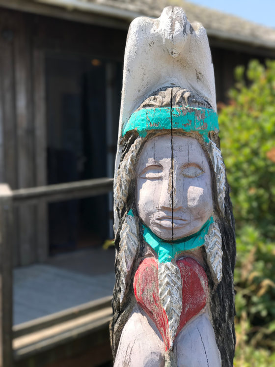 Totem Carving at Stone Lagoon Visitor Center in Humboldt