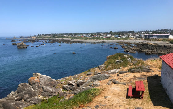 View of Crescent City from Battery Point Lighthouse