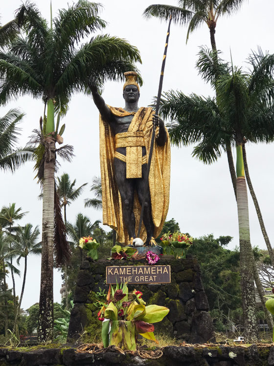 King Kamehameha The Great Statue In Hilo, Hawaii