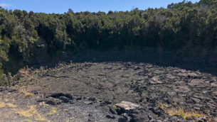 Lua Manu Crater at Hawaii Volcanoes National Park