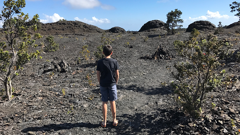 Mauna Ulu Crater at Hawaii Volcanoes National Park