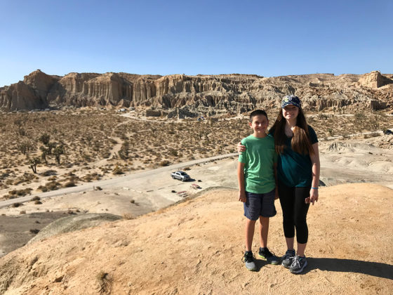 Carter and Natalie Bourn at Red Rock Canyon State Park in California