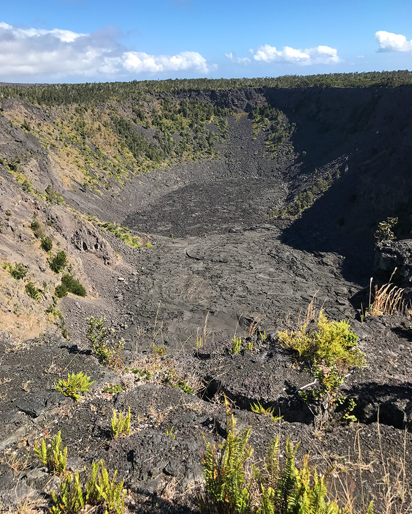 Pauhai Crater Boardwalk And Overlook At Hawaii Volcanoes National Park