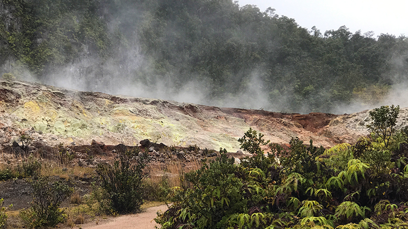 Sulfur Banks Trail at Hawaii Volcanoes National Park