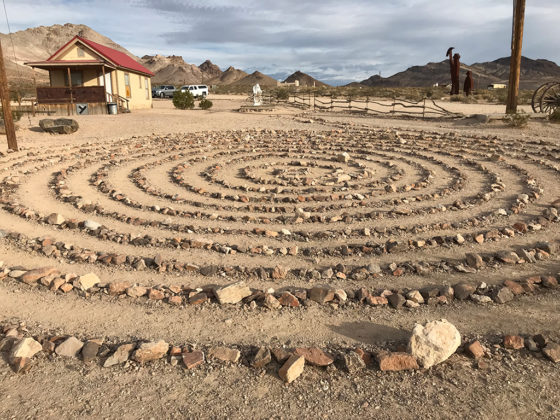 Labyrinth at the Goldwell Open Air Museum in Nevada