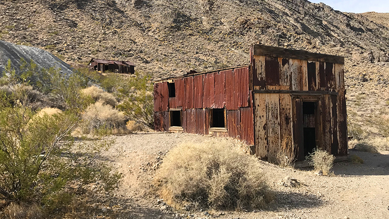 Leadfield Ghost Town On Titus Csanyon Road In Death Valley