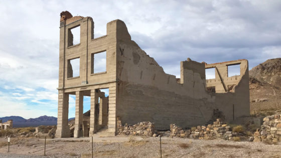 Rhyolite Ghost Town Near Death Valley And Beatty, Nevada
