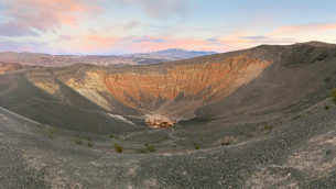 Ubehebe Crater is an Explosion Crater in Death Valley National Park