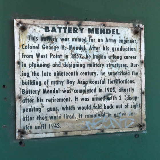 Battery Mendel at Fort Barry in the Marin Headlands