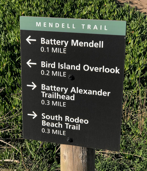 Mendell Trail Sign