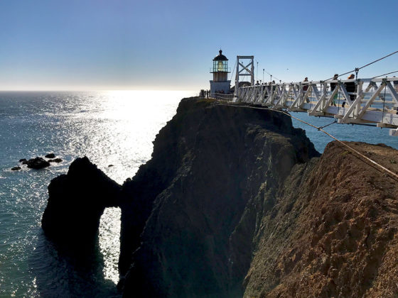 Point Bonita Lighthouse and a Sea Arch