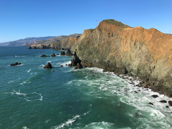 View of the Main Coastline From the Point Bonita Lighthouse