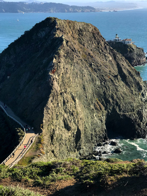 View of the Point Bonita Lighthouse from the Mendell Trail