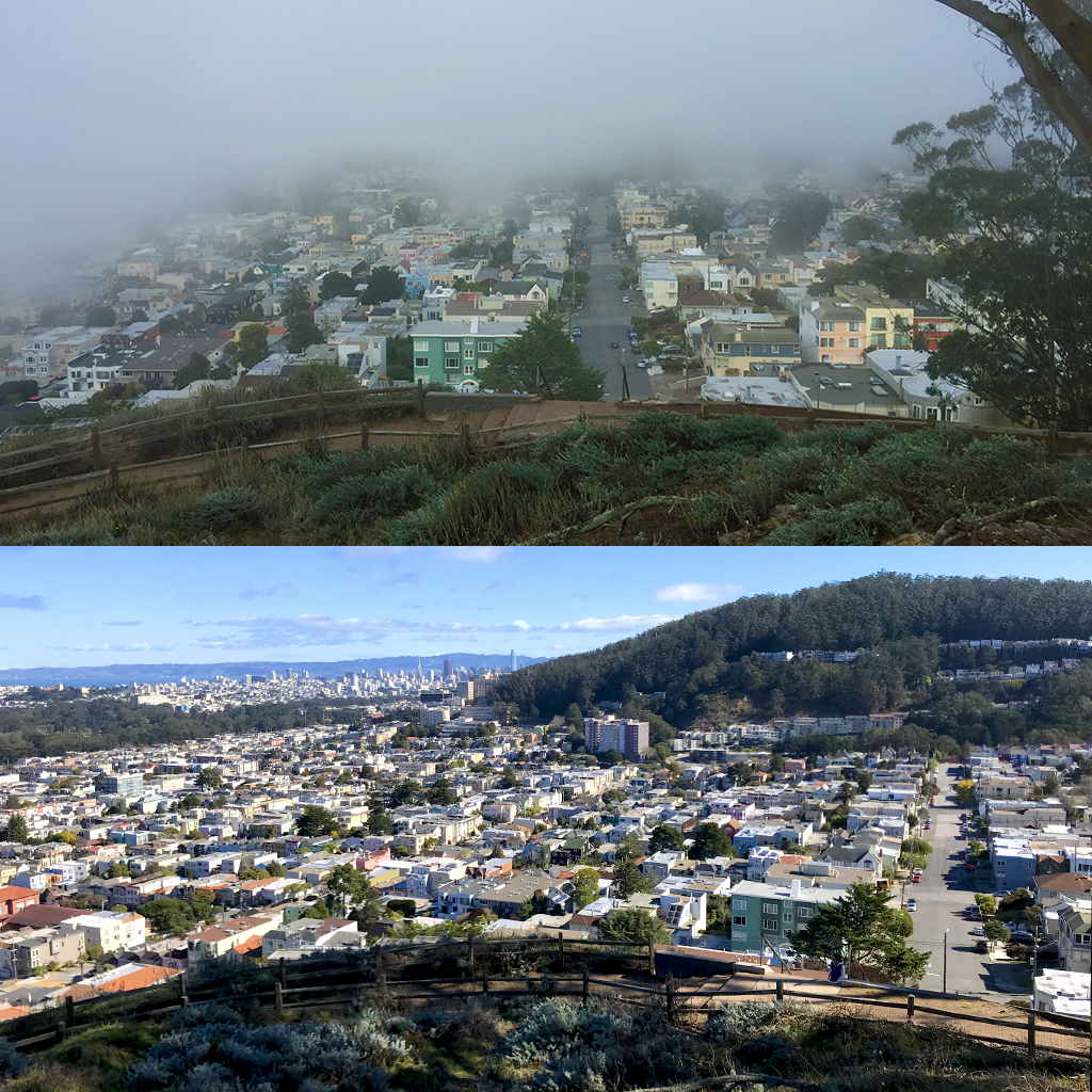 Winter vs Summer Views From Grand View Park