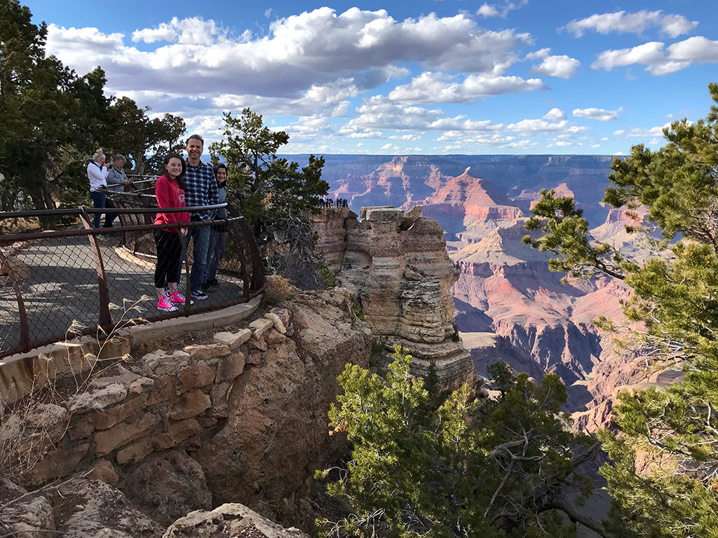 Mather Point On The South Rim Of Grand Canyon National Park