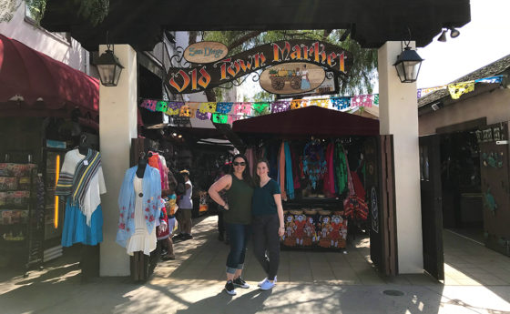 Jennifer and Natalie Bourn At The San Diego Old Town Market