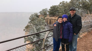 Bourn Family In The Grand Canyon Snow