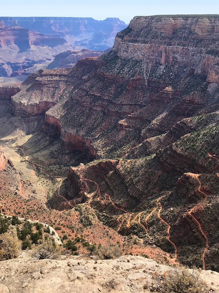 Trailview Overlook On Hermit Road In Grand Canyon National Park