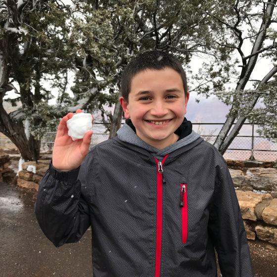 Carter Bourn Making Grand Canyon Snowballs