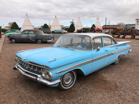Classic Cars at the WigWam Motel in Holbrook